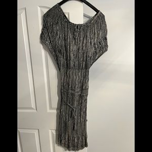 Black and grey Guess long dress